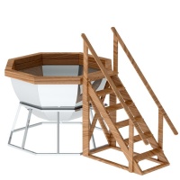 Банный чан 8 граней на подставке